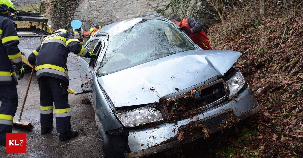 In Kärnten: Tödlicher Unfall: Pensionist Stürzte Mit Pkw über Mauer